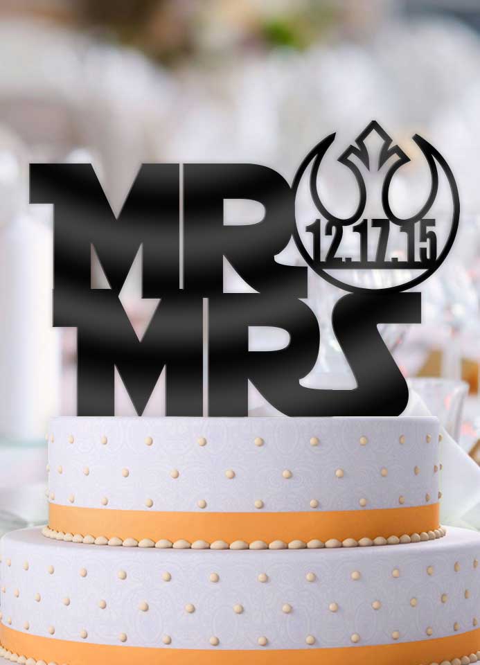 star wars wedding cake toppers