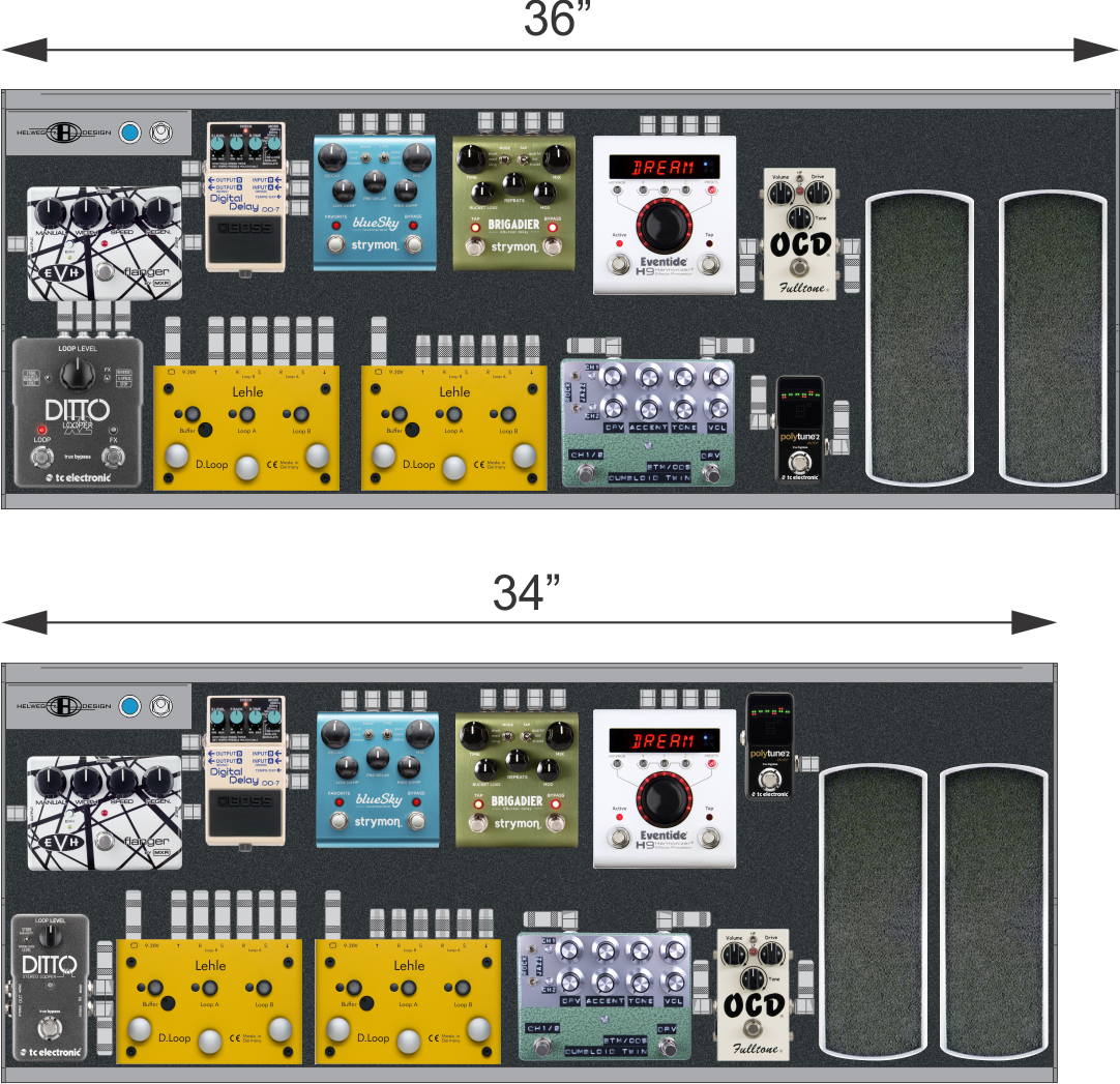 Alternate pedal layouts