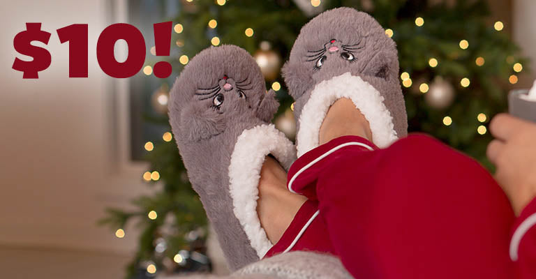 Super Cozy™ Fleece Pet Slippers | $10