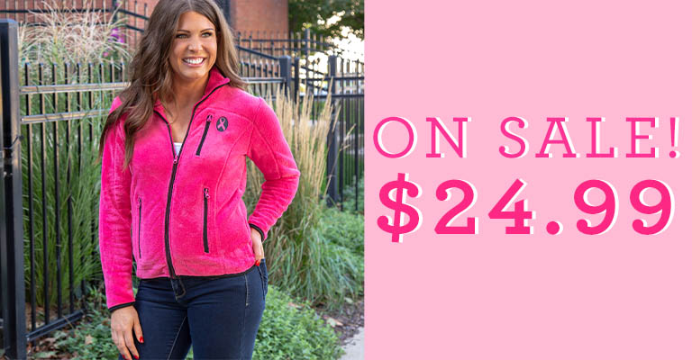 Super Cozy™ Pink Ribbon Pink Everest Cozy Jacket | On Sale! | $24.99