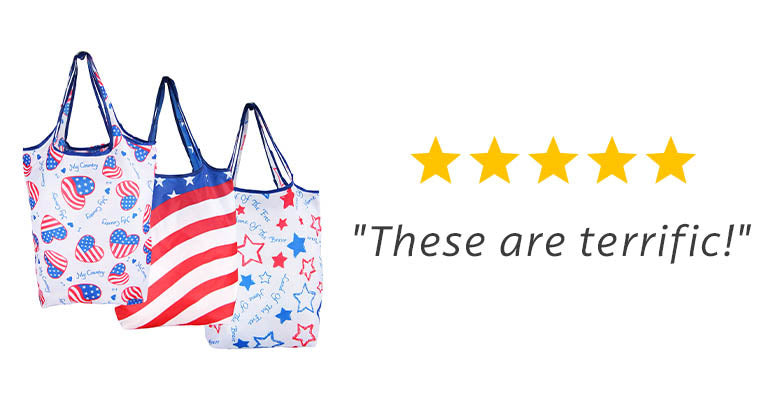 Patriotic Shopping Bags - Set of 3 | ★★★★★ - 