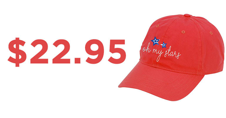 Oh My Stars Red Baseball Cap | $22.95
