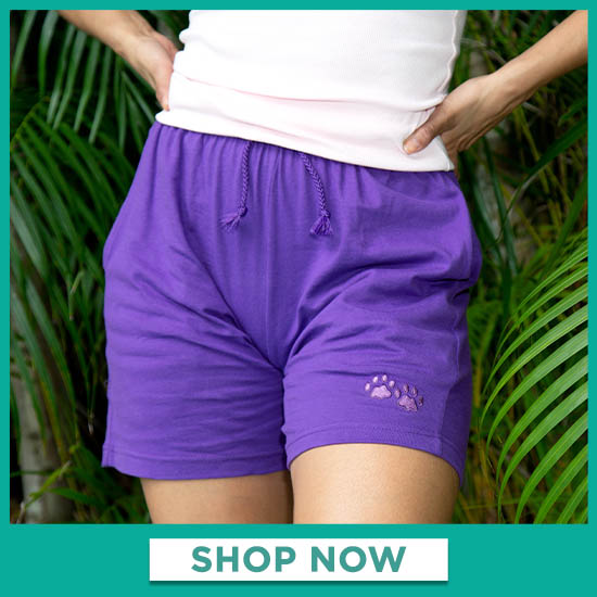 Purple Paw Women's Casual Shorts - Shop Now