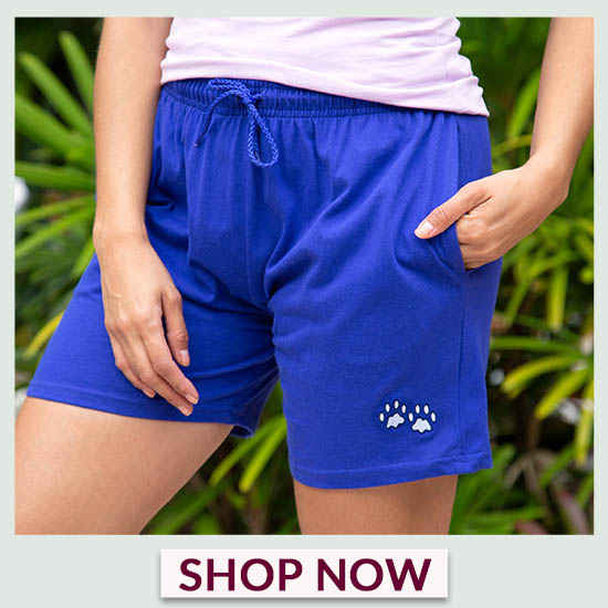 Purple Paw Women's Casual Shorts