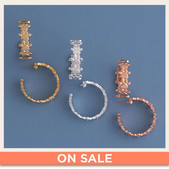 Paw Print Hoop Earrings - On Sale