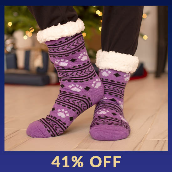 Super Cozy™ Paws Knitted Slipper Socks - 41% OFF