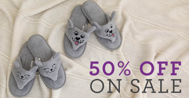 Pet Love Cozy Flip Flop Slippers | On Sale | 50% OFF