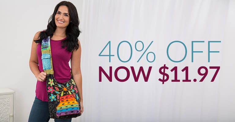 Flower Daydream Hobo Bag | 40% OFF | Now $11.97