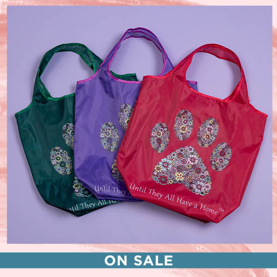 Until They All Have A Home™ Packable Shopping Totes - Set of 3 - On Sale