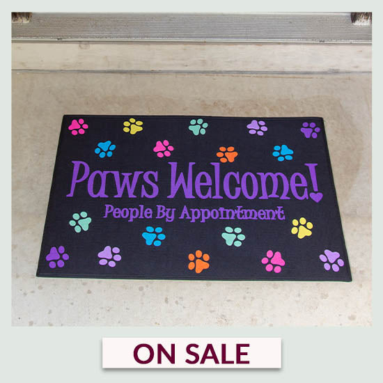 Paws Welcome! Door Mat - On Sale