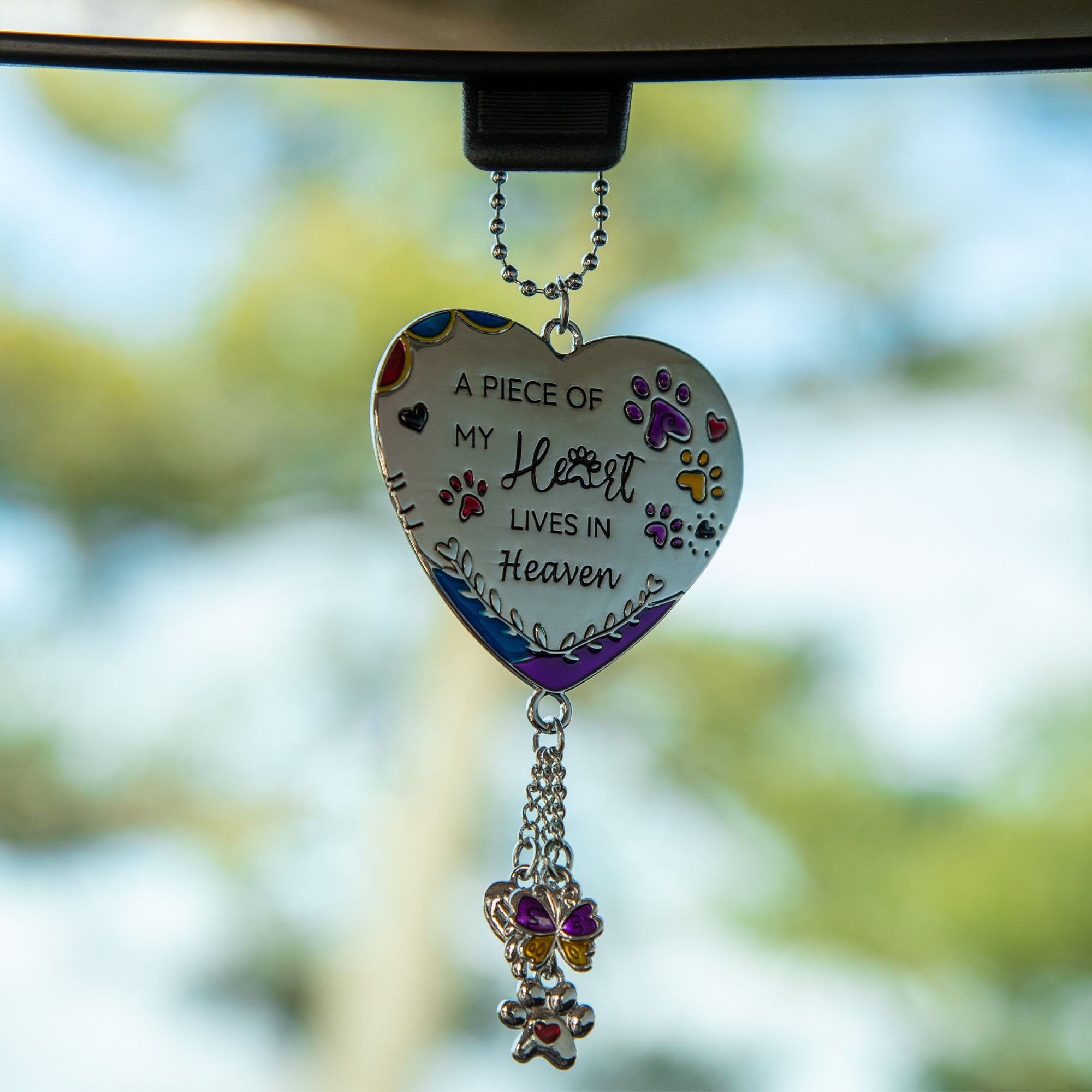 Kitty & Dog Car Charm , Cat Charm , Dog Charm - A Piece Of My Heart