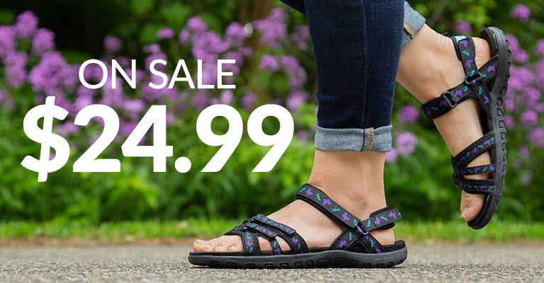 Ultralite™ Fluttering Friends Strappy Sport Sandals | On Sale | $24.99