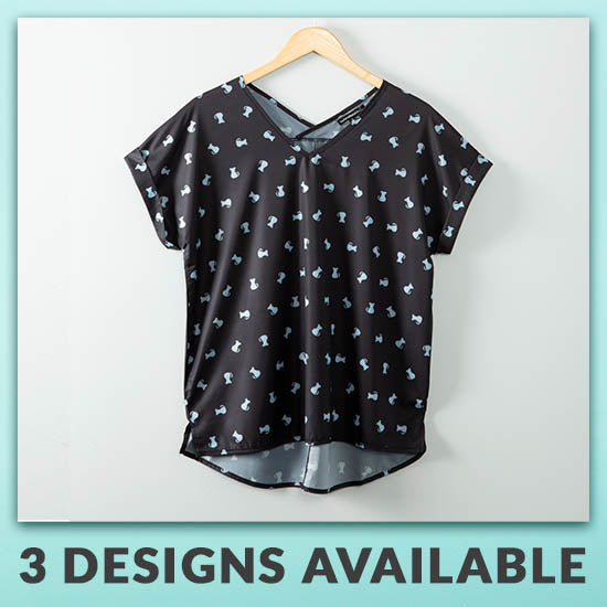 Animal Print Dolman Blouse - 3 Designs Available