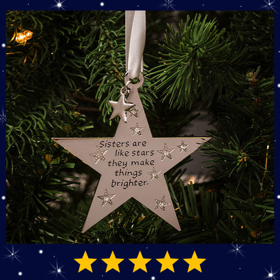 Sisters Are Like Stars Ornament - ★★★★★