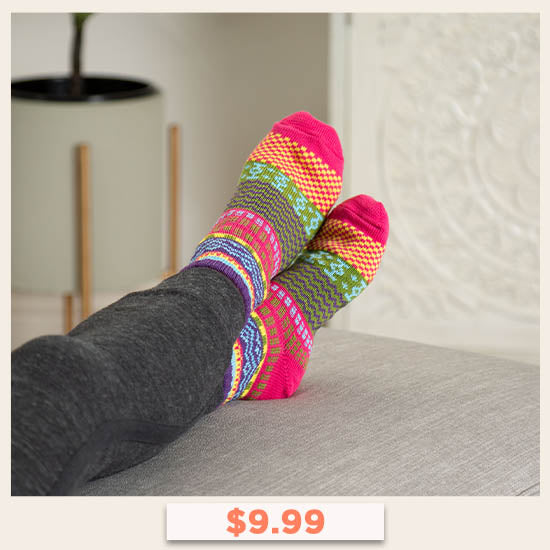Northern Lights Slipper Socks - $9.99