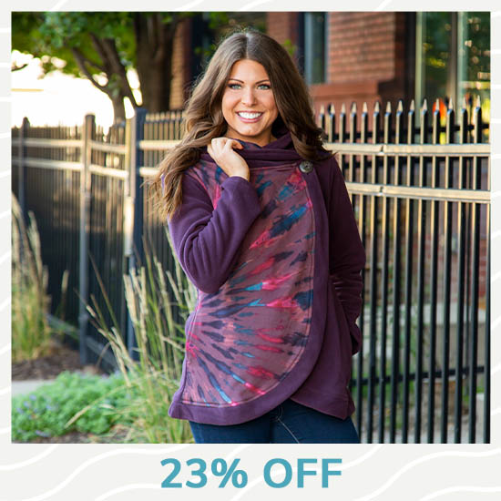 Sunset Fleece Wrap Jacket - 23% OFF