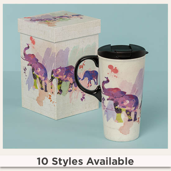 Animal Kingdom Gift Boxed Travel Mug - 10 colors available