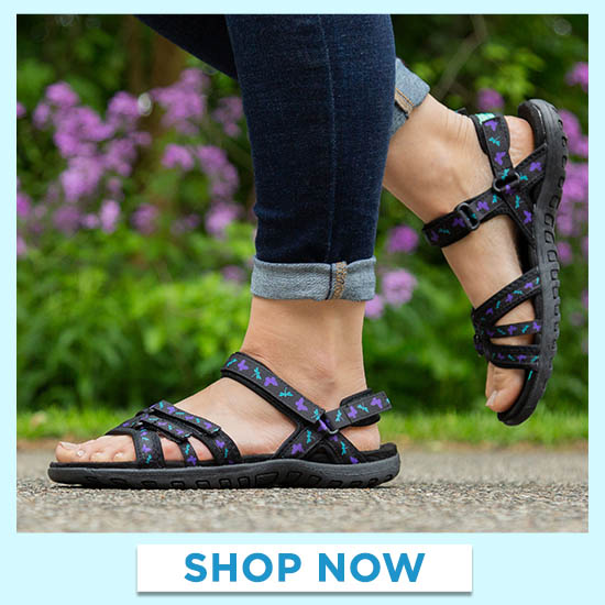 Ultralite™ Fluttering Friends Strappy Sport Sandals - Shop Now