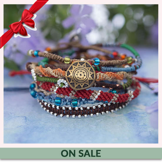 Guatemalan Seven-Strand Earth Bracelet - On Sale