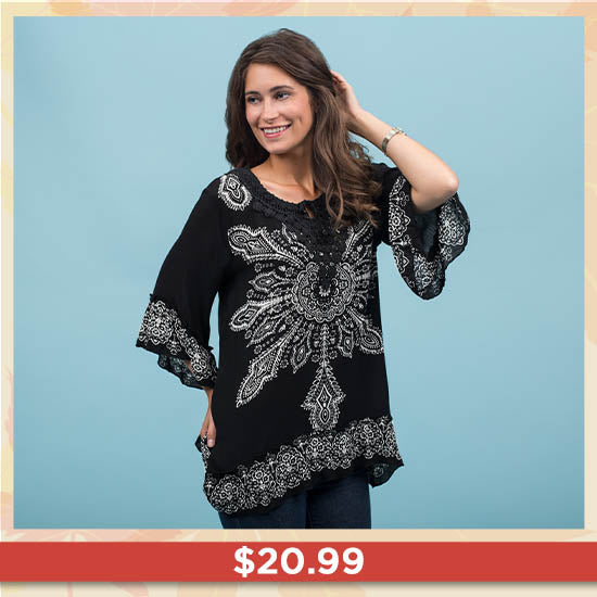 Blooming Sun Ruffle Tunic - $20.99