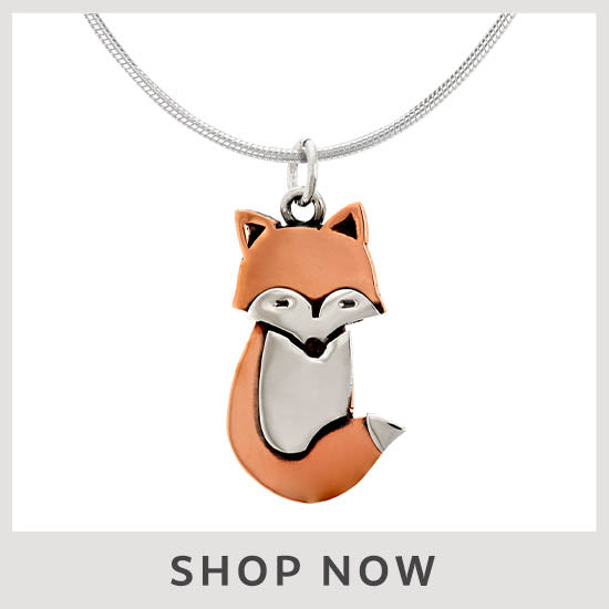 Fox Sterling & Copper Necklace - Shop Now