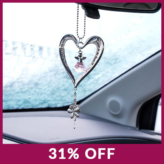 Heart & Angel Car Charm - 31% OFF