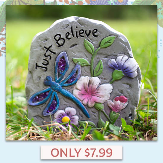 Just Believe Garden Stone - Only $7.99