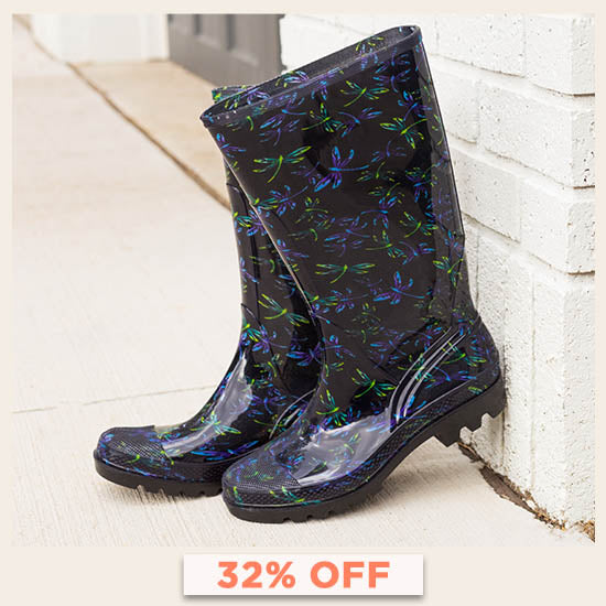 Ultralite™ Flight of the Dragonfly Rain Boots - 32% OFF