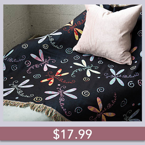 Dragonfly Tapestry Throw Blanket - $17.99