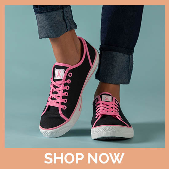 Pink Ribbon Sneakers