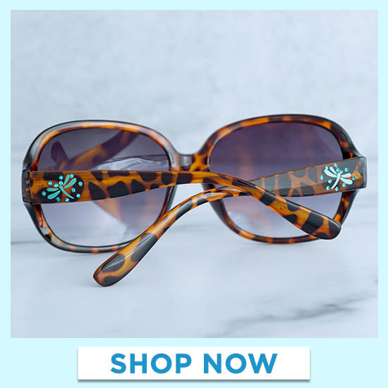 Dragonfly Flight Tortoise Shell Sunglasses