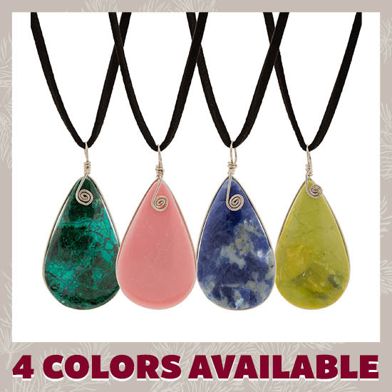 Healing Stone Necklace - 4 Colors Available
