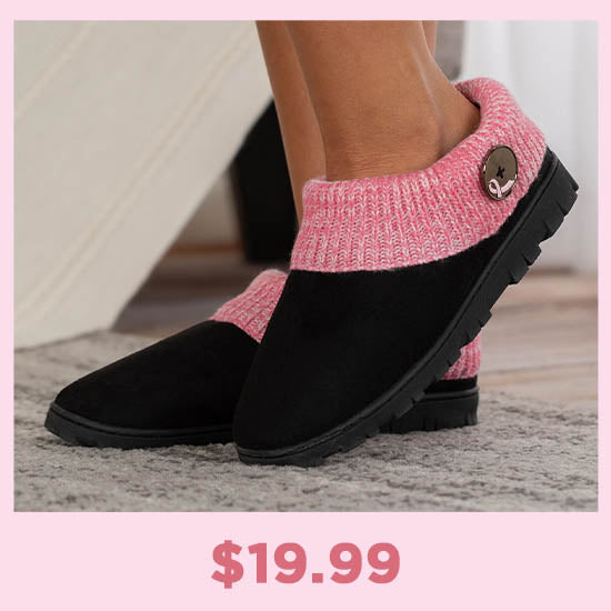 Pink Ribbon Comfy Clog Slippers - $19.99