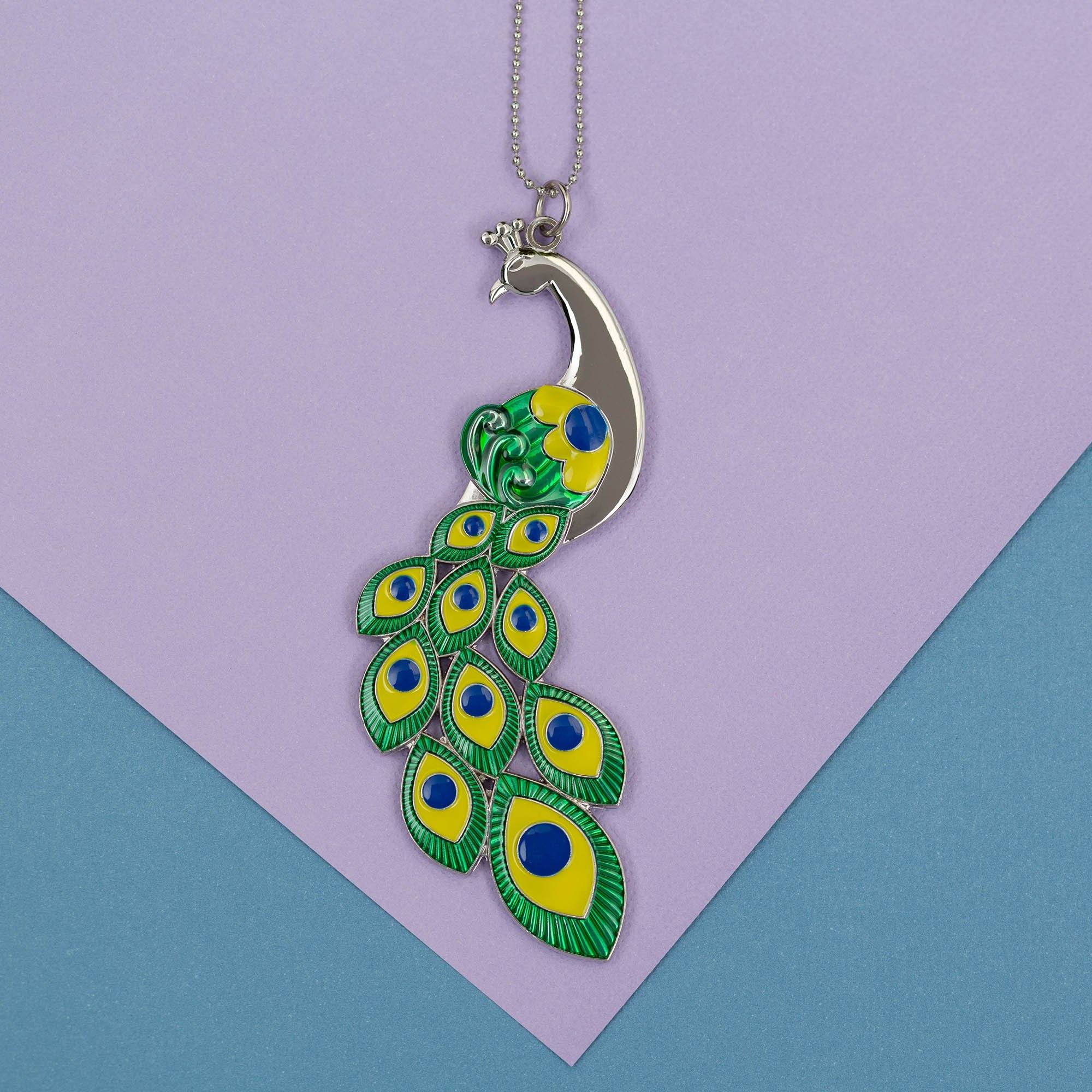 Colorful Creations Car Charm - Peacock