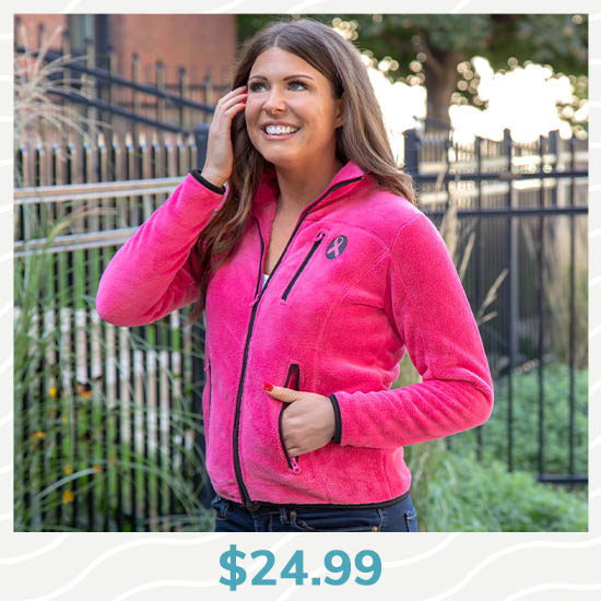 Super Cozy™ Pink Ribbon Pink Everest Cozy Jacket - $24.99