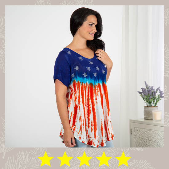 Stars & Stripes Short Sleeve Tunic - ★★★★★