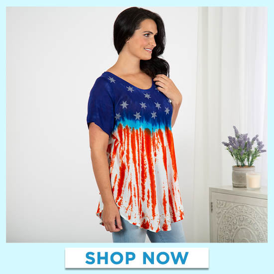 Stars & Stripes Short Sleeve Tunic - Shop Now