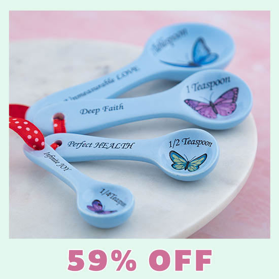 Love Beyond Measure Ceramic Measuring Spoons - 59% OFF