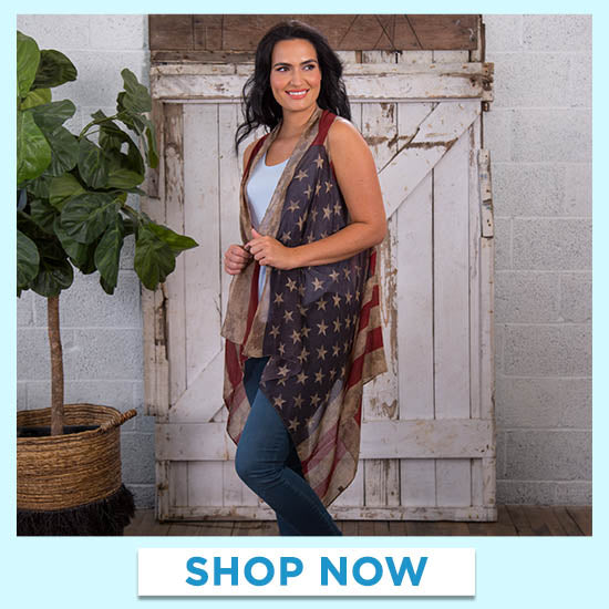 Vintage Flag Inspired Duster - Shop Now