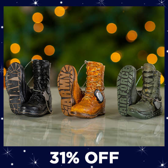 Military Boots Ornament - 31% OFF