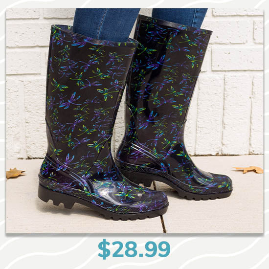 Ultralite™ Flight of the Dragonfly Rain Boots - $28.99