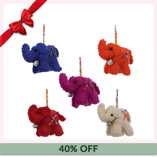 Lucky Little Elephant Ornament - 40% OFF