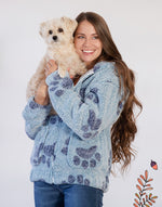 Cozy in Paws Sherpa Fleece Hooded Jacket