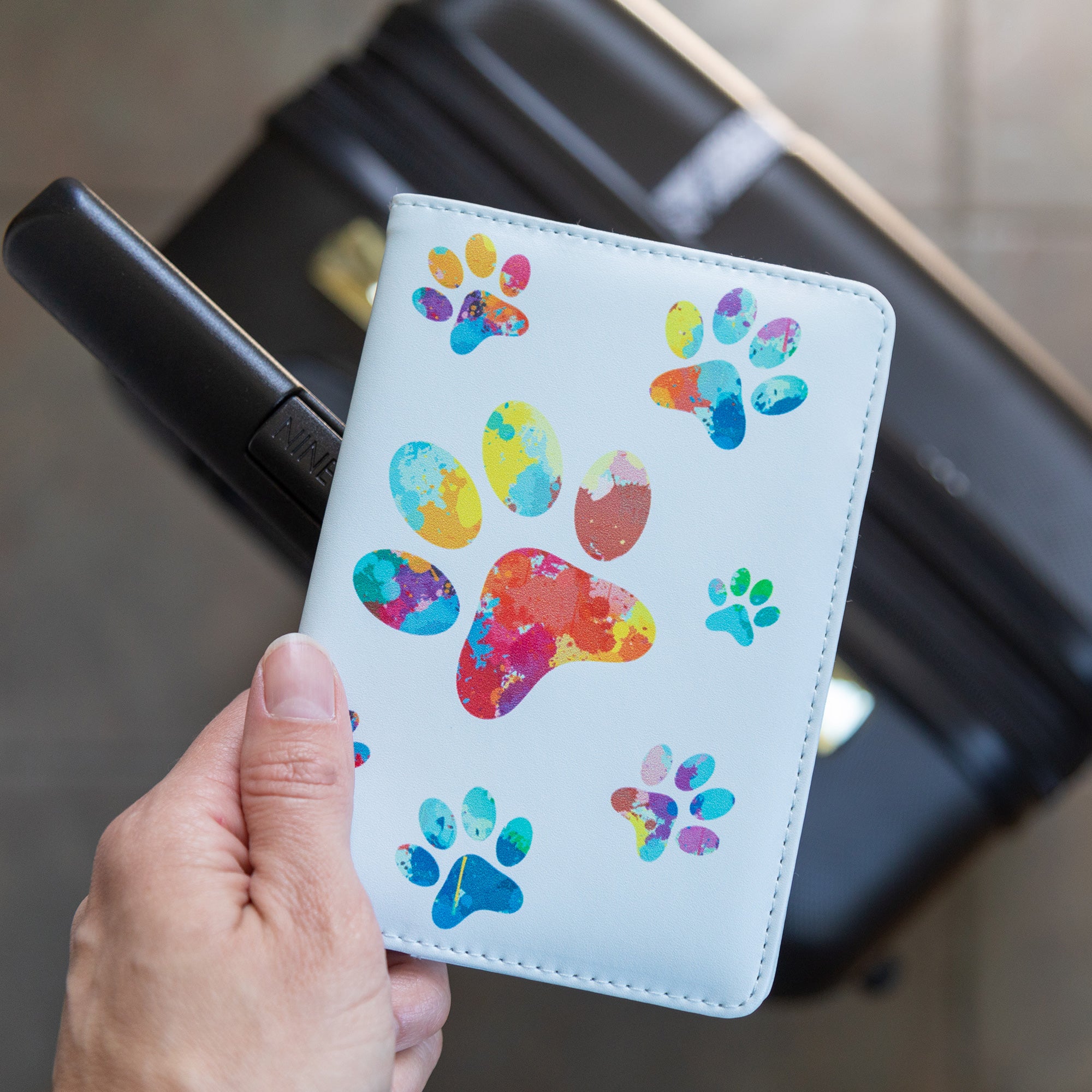 Pawsitively Time To Travel Luggage Tag & Passport Holder - Passport Holder