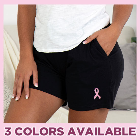Pink Ribbon Women's Casual Shorts - 3 Colors Available
