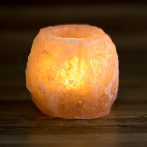Himalayan Salt Crystal Candle Holder