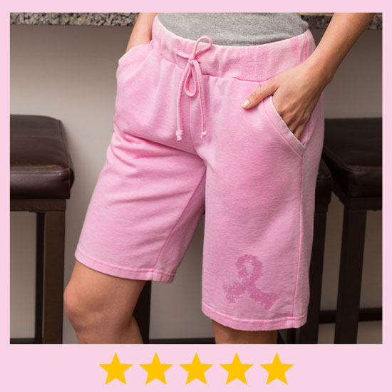 Pink Ribbon Burnout Board Shorts - ★★★★★