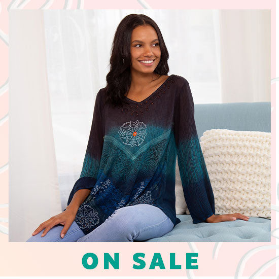 Earth & Sky Long Sleeve Tunic - On Sale