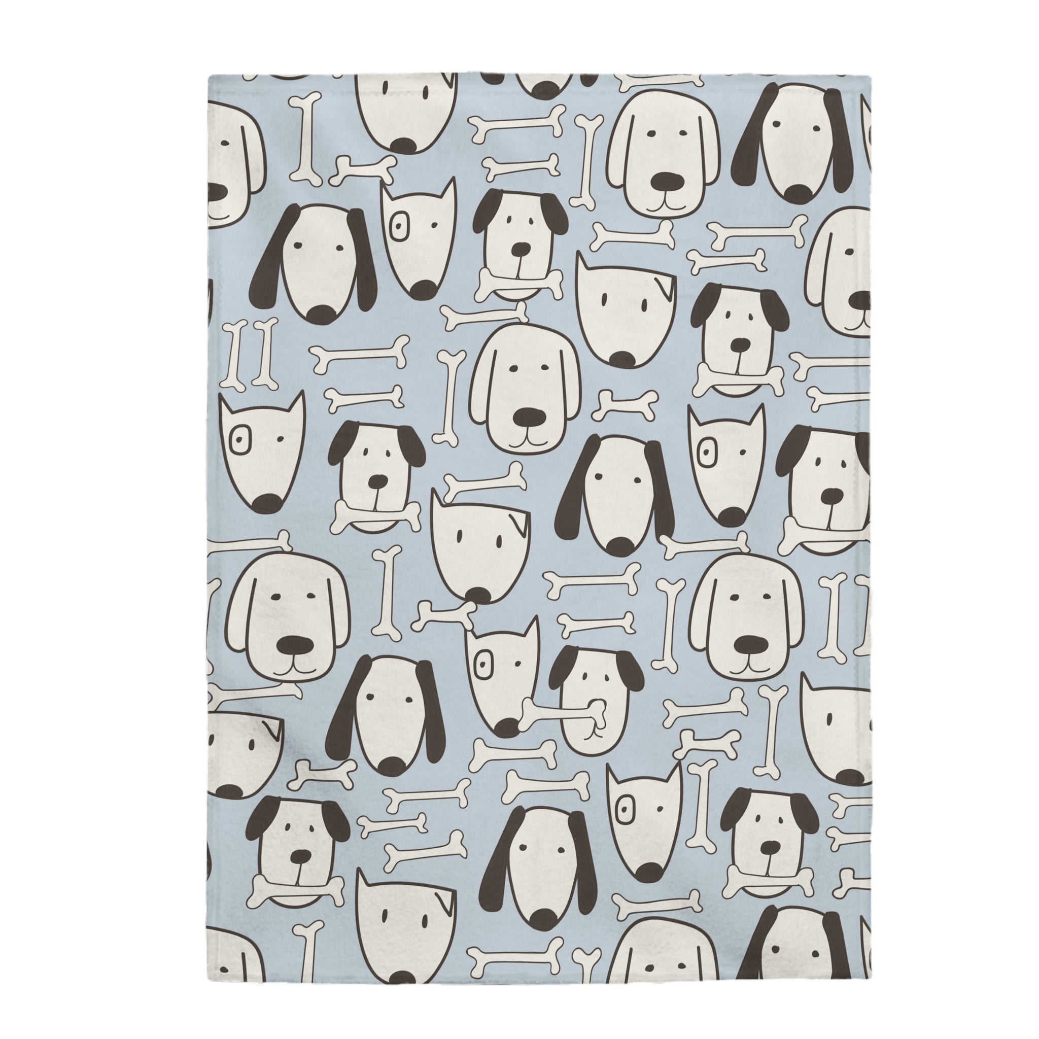 Dog Pattern Blanket Plush Throw - 60 × 80