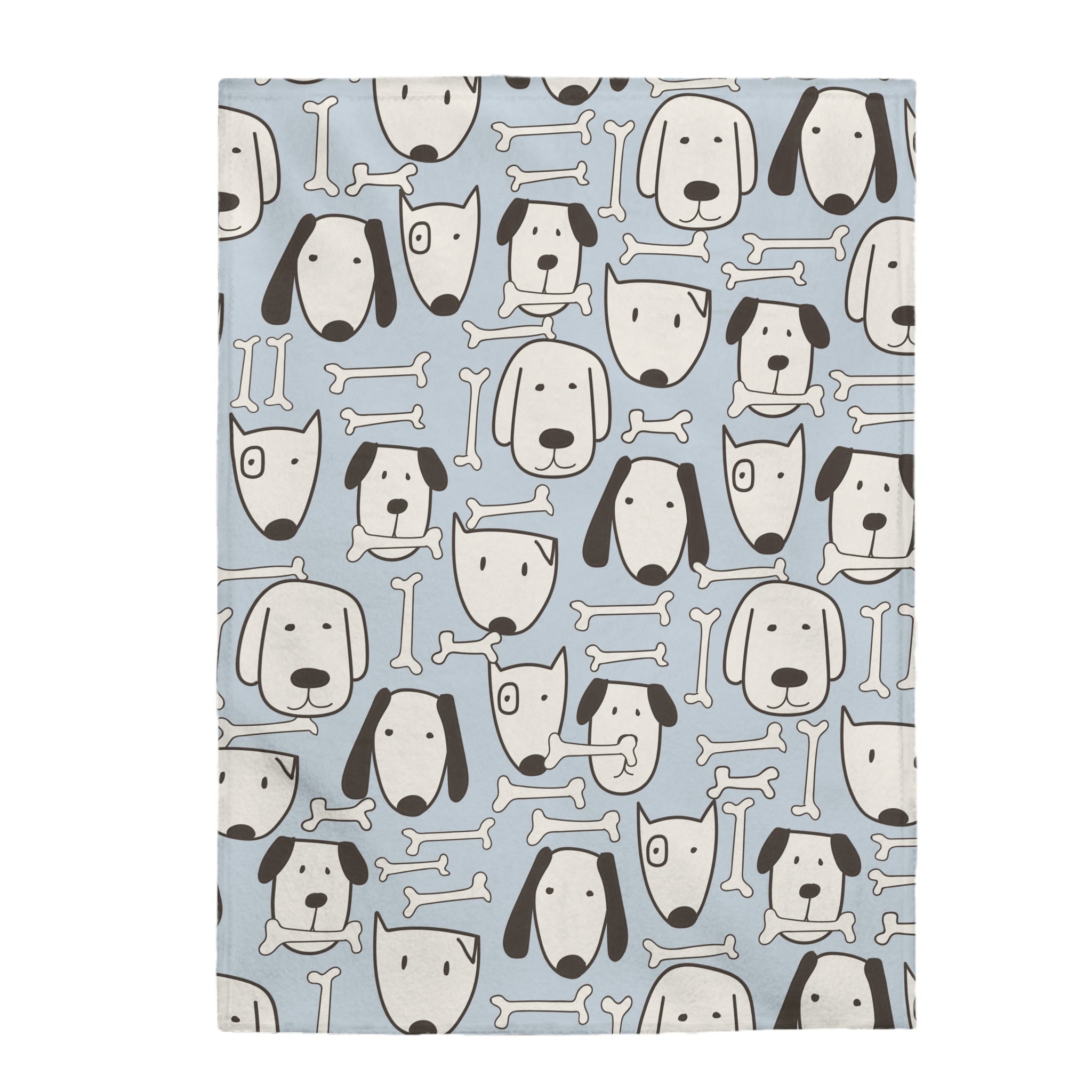 Dog Pattern Blanket Plush Throw - 30 × 40